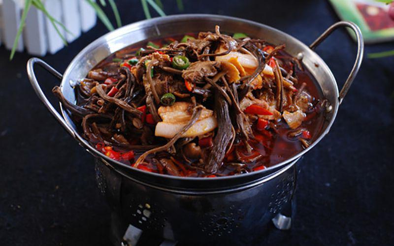 干锅茶树菇