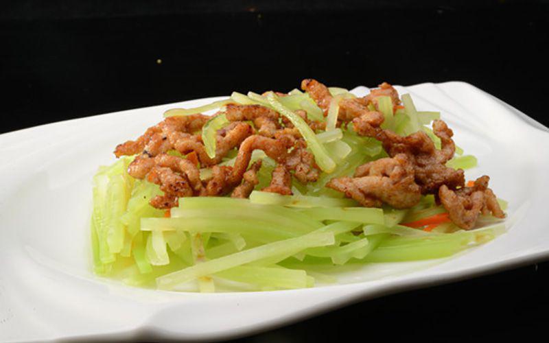 莴笋炒肉丝