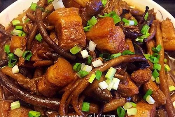 茶树菇红烧肉