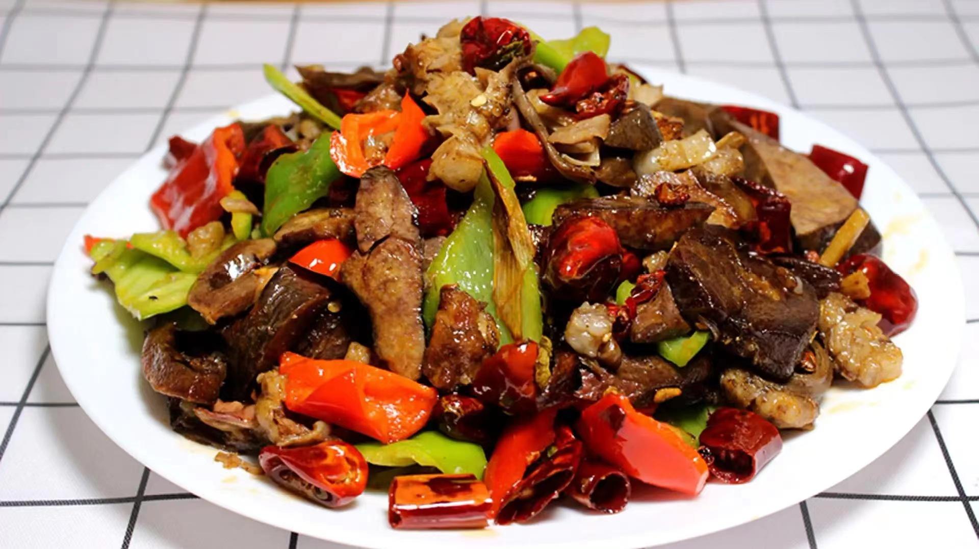 青椒炒牛杂